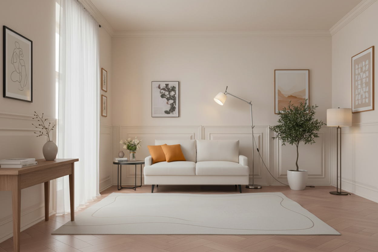 Yellow / Grey / Emerald / Beige Linen 2-Seat Loveseat Sofa, Metal Legs