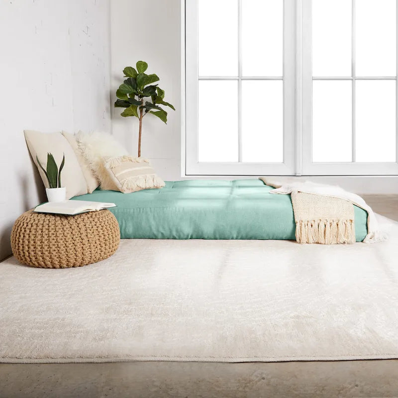 Multi-Color Tufted Futon Floor Mattress – Full Size, 1-Person, Mattress Only