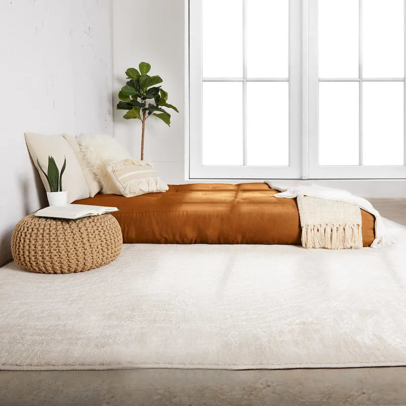 Multi-Color Tufted Futon Floor Mattress – Full Size, 1-Person, Mattress Only