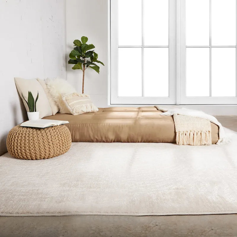Multi-Color Tufted Futon Floor Mattress – Full Size, 1-Person, Mattress Only