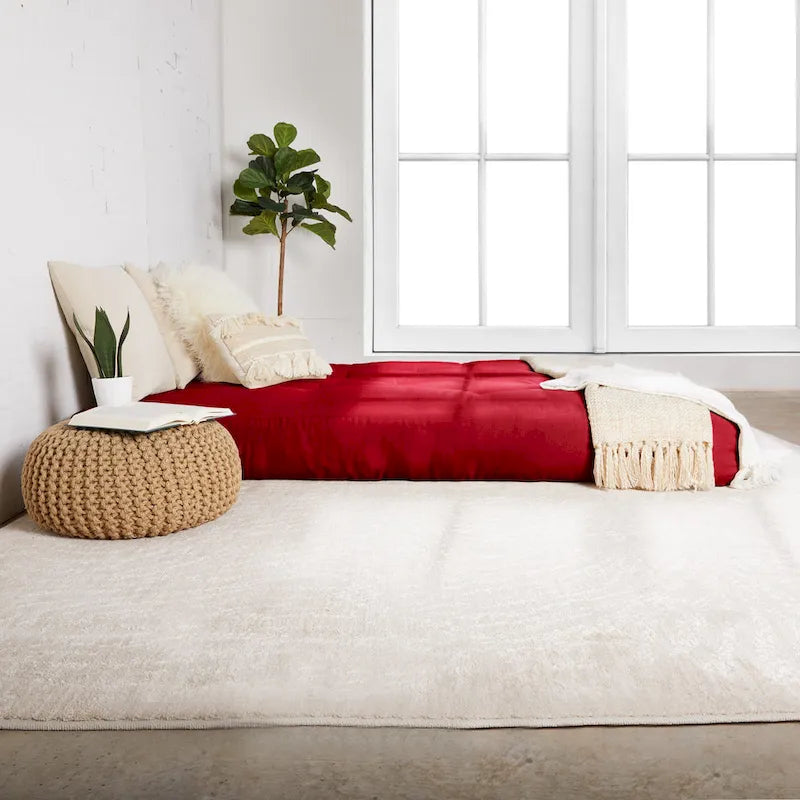 Multi-Color Tufted Futon Floor Mattress – Full Size, 1-Person, Mattress Only