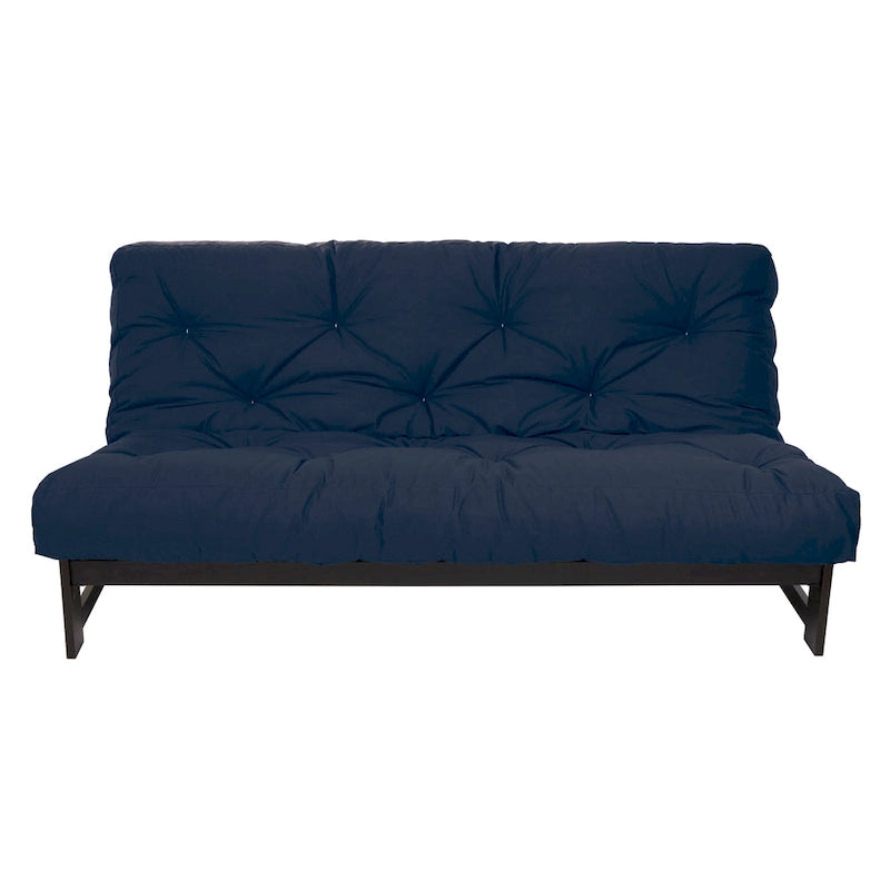 Multi-Color Tufted Futon Floor Mattress – Full Size, 1-Person, Mattress Only