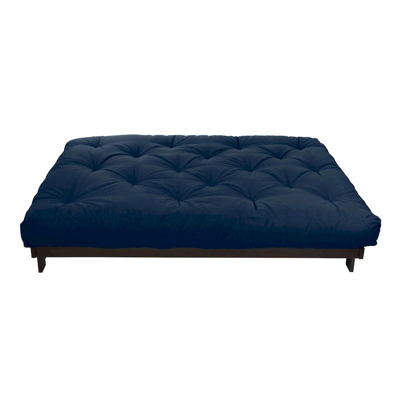 Multi-Color Tufted Futon Floor Mattress – Full Size, 1-Person, Mattress Only