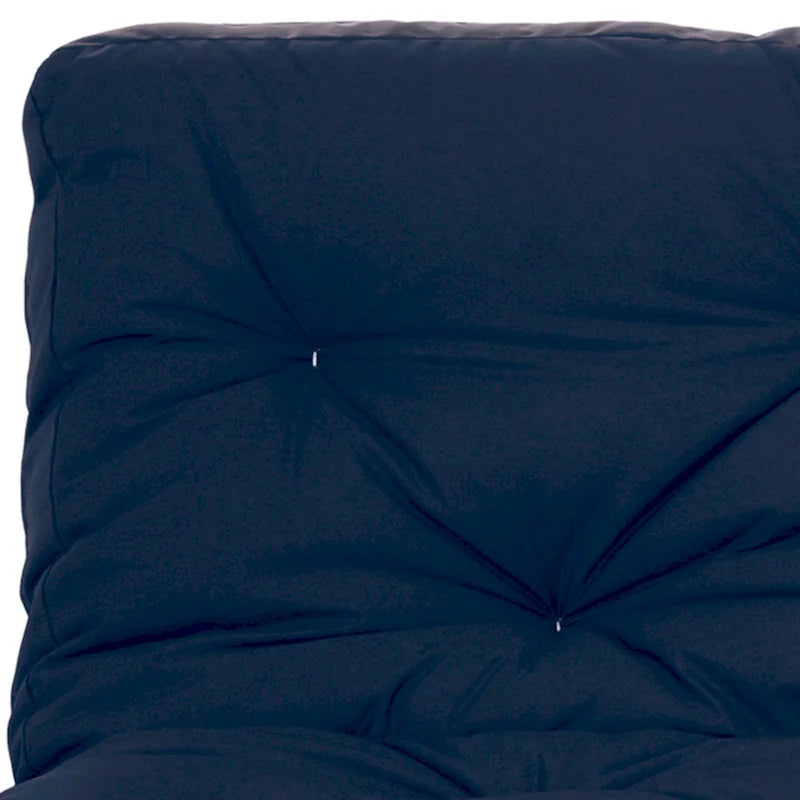 Multi-Color Tufted Futon Floor Mattress – Full Size, 1-Person, Mattress Only