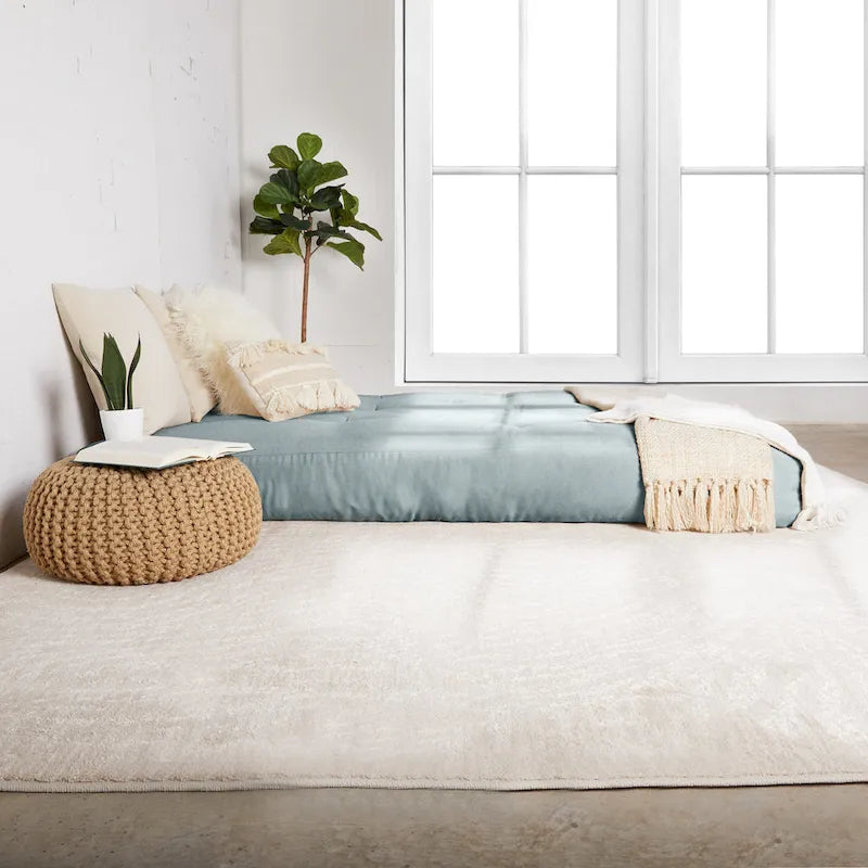 Multi-Color Tufted Futon Floor Mattress – Full Size, 1-Person, Mattress Only