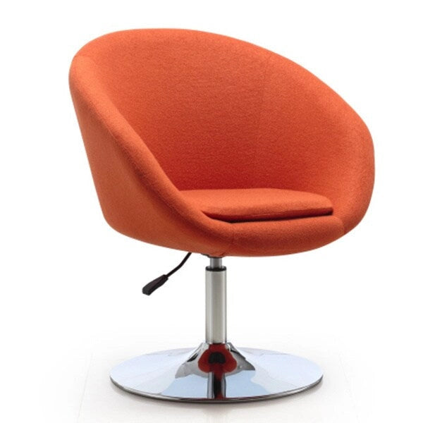 Multi-Color Barrel Swivel Accent Chair, Adjustable Height, 1-Seat