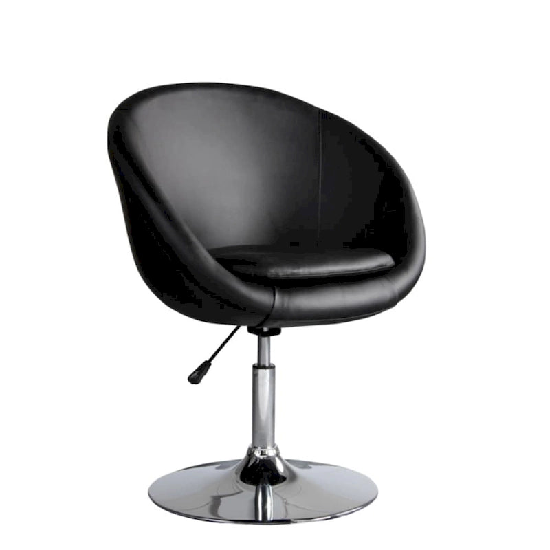 Multi-Color Barrel Swivel Accent Chair, Adjustable Height, 1-Seat