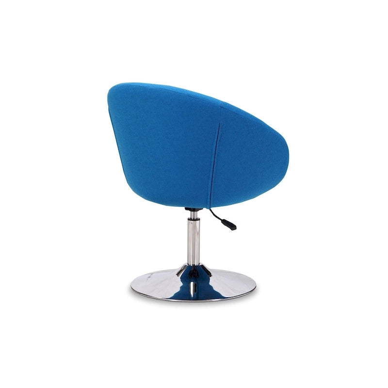 Multi-Color Barrel Swivel Accent Chair, Adjustable Height, 1-Seat