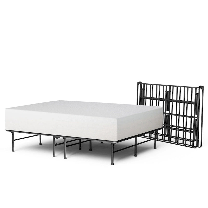 Black Steel Platform Bed Frame, 14" Height, 1–2 Person – Twin / Twin XL / Full / Queen / King