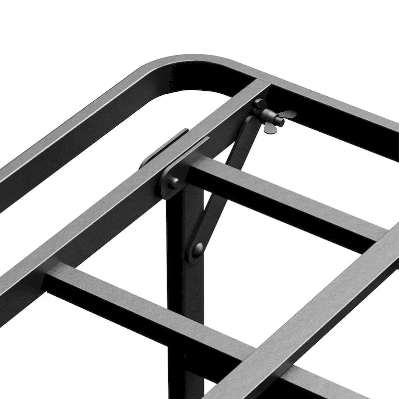 Black Steel Platform Bed Frame, 14" Height, 1–2 Person – Twin / Twin XL / Full / Queen / King