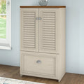 Antique White / Cape Cod Gray / Antique Black / Shiplap Gray – Single-User Farmhouse Wood File Cabinet