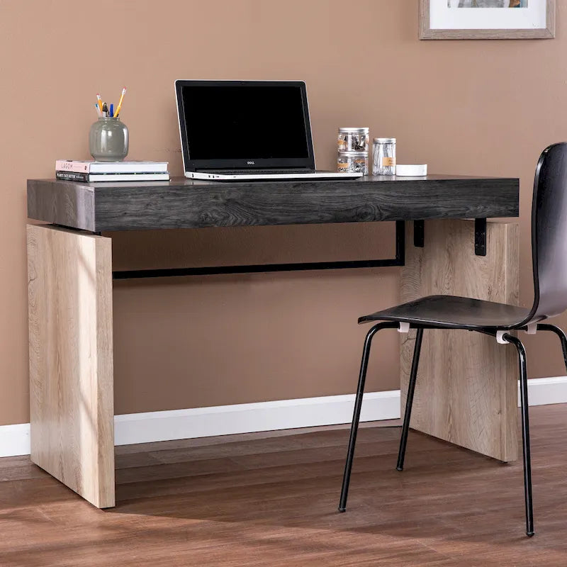 SEI Furniture Hedgefield Transitional Wood Black Desk