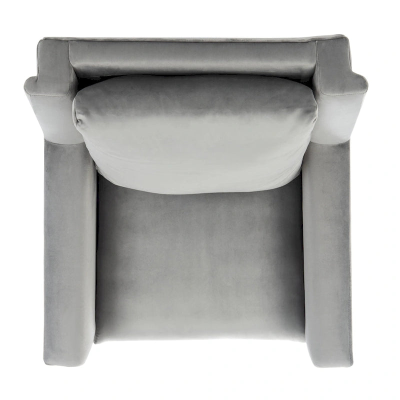 Cognac / Stone / Olive / Navy Fabric Mid-Century Armchair, Solid Oak Legs, 1-Seat