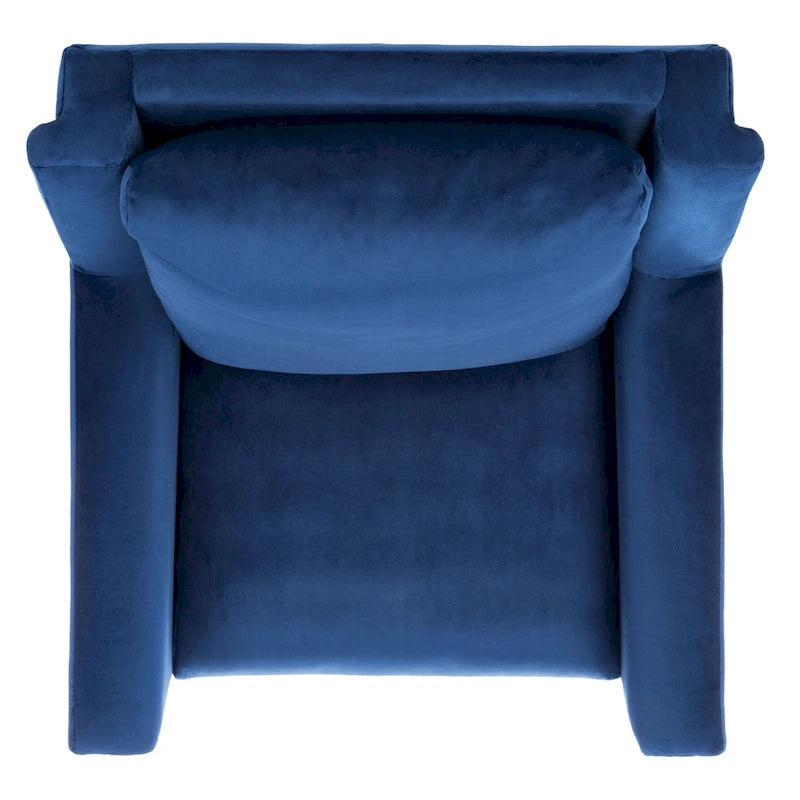 Cognac / Stone / Olive / Navy Fabric Mid-Century Armchair, Solid Oak Legs, 1-Seat