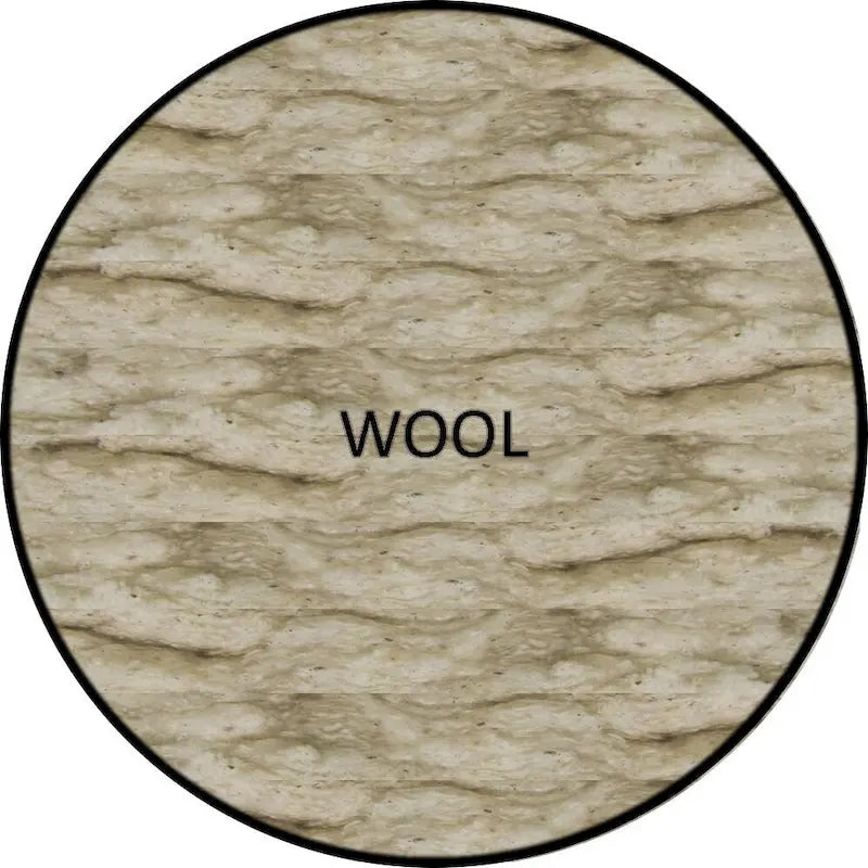Natural White Wool Fiber Futon Mattress, Cotton Cover, 8 in – 1-Person