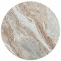 Brown/Green/Red/White/Black Marble Round Accent Side Table, For 1 Person