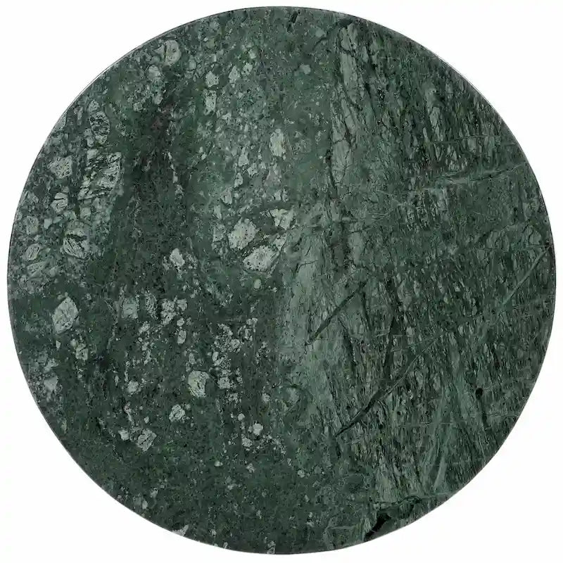 Brown/Green/Red/White/Black Marble Round Accent Side Table, For 1 Person